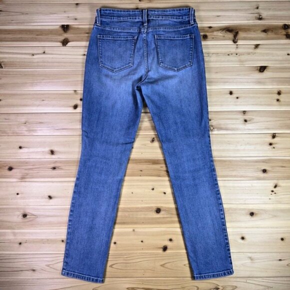 NYDJ Jeans Womens 8 Lift Tuck Technology Legging Mid Rise Skinny Denim Blue Jean - Picture 7 of 10